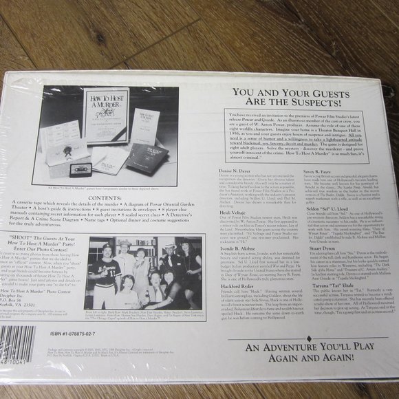 "How to Host A Murder" Board Game NIBWT - Picture 2 of 2